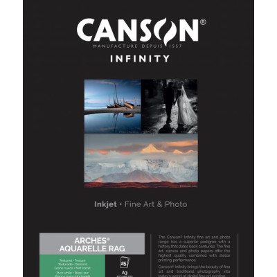 Canson Infinity Arches Aquarelle Rag gr310 A3x25