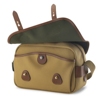 Billingham Borsa S3 Tela Khaki/Bordi Cuoio marrone chiaro