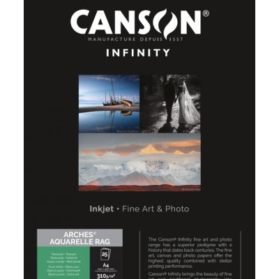 Canson Infinity Arches Aquarelle Rag gr310 A4x25