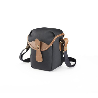 Billingham Borsa 72 Tela Nero/Bordi Cuoio marrone chiaro