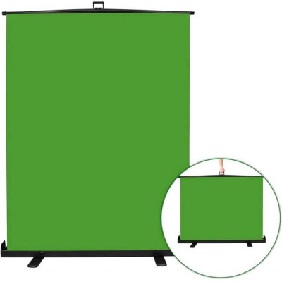 Trux Design Fondale Autoportante di stoffa 2x1.80m Verde