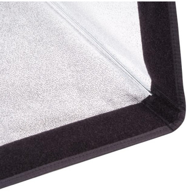 Aurora Softbox Square arretrato 45x45 cm argento