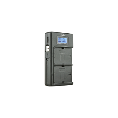 Jupio Caricabatteria doppio USB -  LCD per Sony NP-FW50