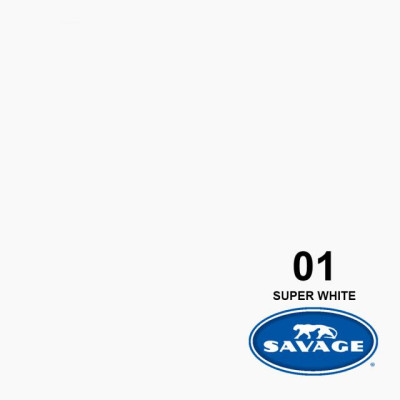 Savage  fondale di carta 2,72m x 25m Super White